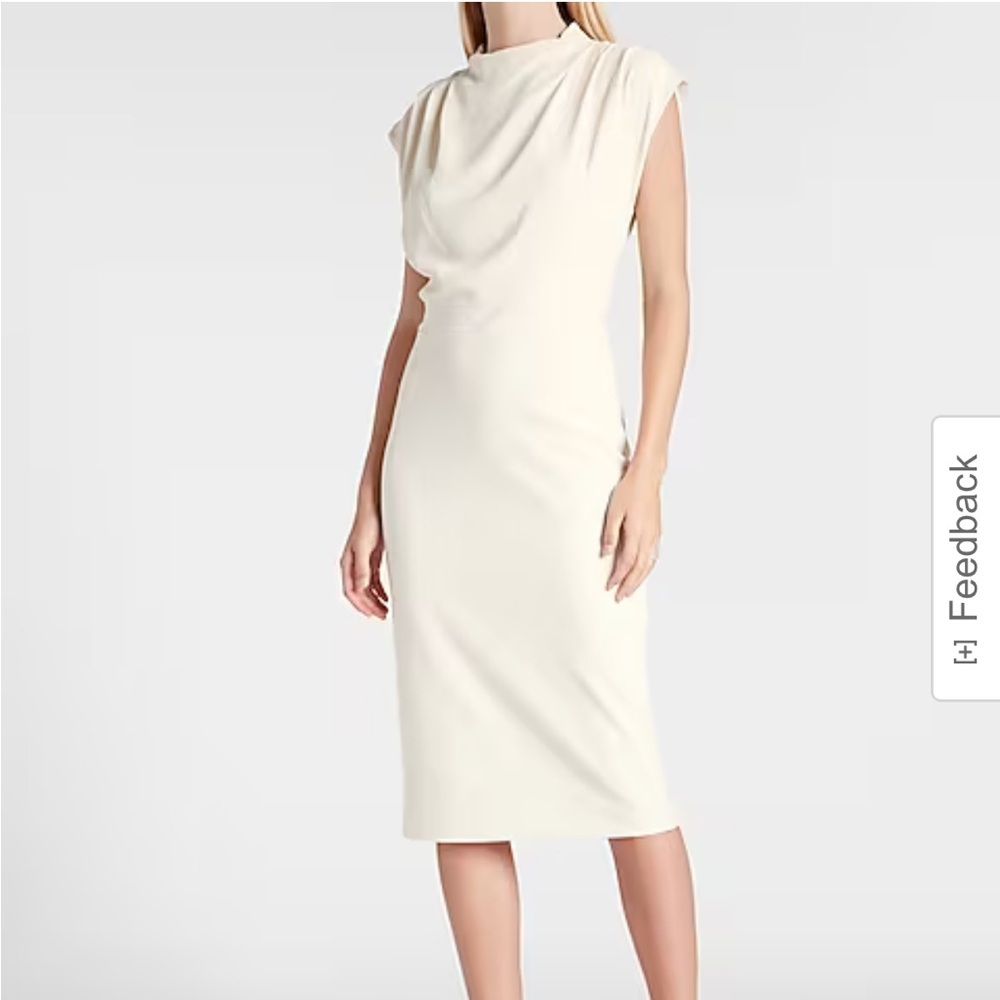 NWT Express Ivory Midi Dress
